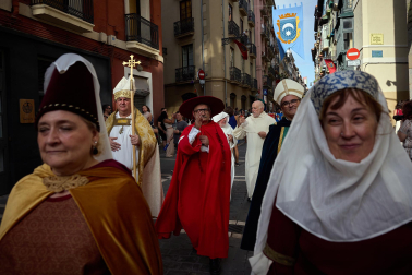 Fotos del desfile medieval por las calles de Pamplona por la celebración del Privilegio de la Unión