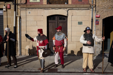 Fotos del desfile medieval por las calles de Pamplona por la celebración del Privilegio de la Unión