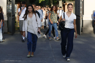 Fotos del primer día de universidad de la princesa Leonor