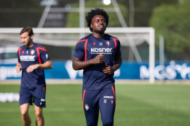 Fotos del entrenamiento de Osasuna de este lunes 7 de septiembre