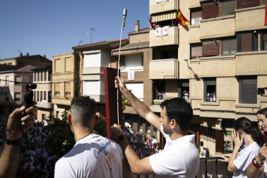 Azagra inició sus fiestas de 2026 con el lanzamiento del cohete este lunes, 7 de septiembre