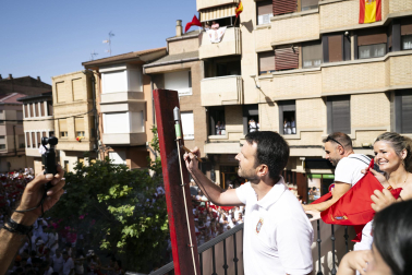 Azagra inició sus fiestas de 2026 con el lanzamiento del cohete este lunes, 7 de septiembre