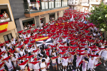 Azagra inició sus fiestas de 2026 con el lanzamiento del cohete este lunes, 7 de septiembre