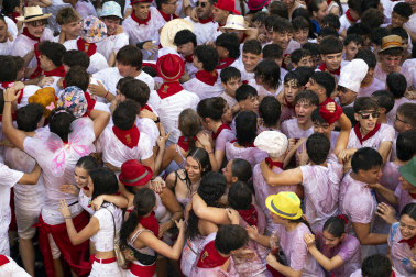 Azagra inició sus fiestas de 2026 con el lanzamiento del cohete este lunes, 7 de septiembre