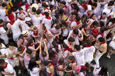 Azagra inició sus fiestas de 2026 con el lanzamiento del cohete este lunes, 7 de septiembre