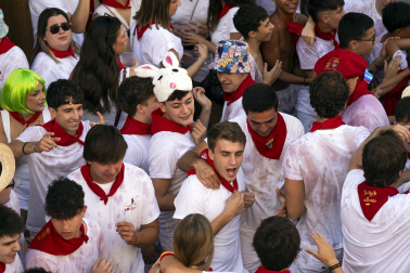 Azagra inició sus fiestas de 2026 con el lanzamiento del cohete este lunes, 7 de septiembre