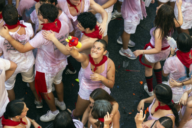 Azagra inició sus fiestas de 2026 con el lanzamiento del cohete este lunes, 7 de septiembre