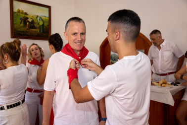 Fotos del cohete de inicio de fiestas en Cáseda