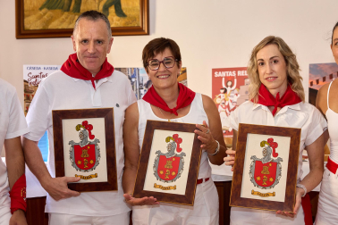 Fotos del cohete de inicio de fiestas en Cáseda