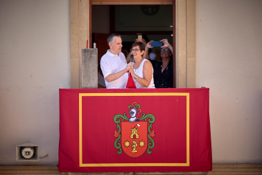 Fotos del cohete de inicio de fiestas en Cáseda