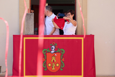 Fotos del cohete de inicio de fiestas en Cáseda