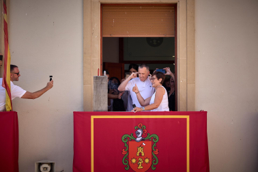 Fotos del cohete de inicio de fiestas en Cáseda