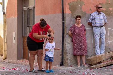 Fotos del cohete de inicio de fiestas en Cáseda