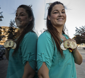 Silvia Ederra, en 2013, en su época del Bera Bera