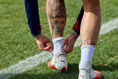 Foto del entrenamiento de Osasuna este 10 de septiembre
