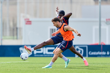 Foto del entrenamiento de Osasuna este 10 de septiembre