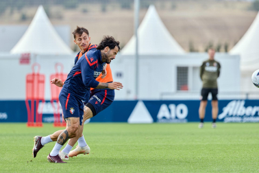 Foto del entrenamiento de Osasuna este 10 de septiembre