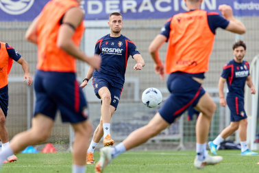 Foto del entrenamiento de Osasuna este 10 de septiembre
