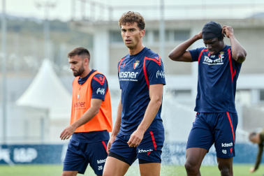 Foto del entrenamiento de Osasuna este 10 de septiembre