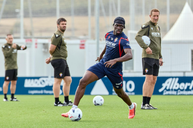 Foto del entrenamiento de Osasuna este 10 de septiembre