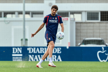 Foto del entrenamiento de Osasuna este 10 de septiembre