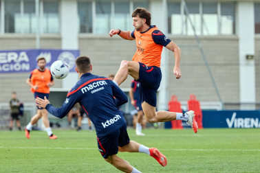 Foto del entrenamiento de Osasuna este 10 de septiembre