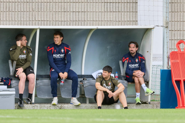 Foto del entrenamiento de Osasuna este 10 de septiembre