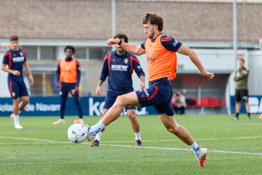 Foto del entrenamiento de Osasuna este 10 de septiembre