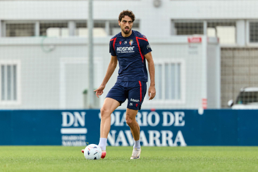 Foto del entrenamiento de Osasuna este 10 de septiembre