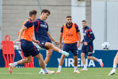 Foto del entrenamiento de Osasuna este 10 de septiembre