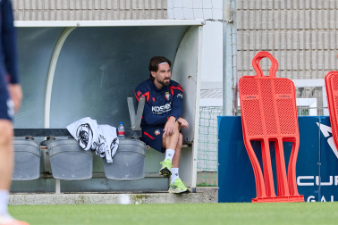 Foto del entrenamiento de Osasuna este 10 de septiembre