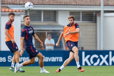 Foto del entrenamiento de Osasuna este 10 de septiembre