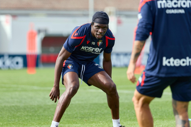 Foto del entrenamiento de Osasuna este 10 de septiembre