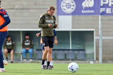 Foto del entrenamiento de Osasuna este 10 de septiembre