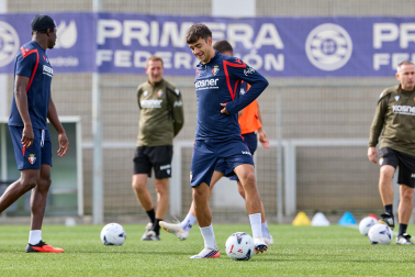 Foto del entrenamiento de Osasuna este 10 de septiembre