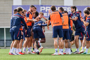 Foto del entrenamiento de Osasuna este 10 de septiembre