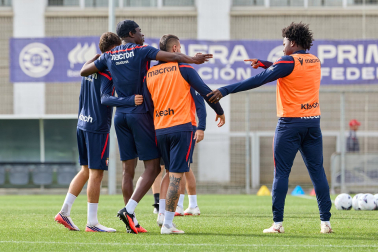 Foto del entrenamiento de Osasuna este 10 de septiembre