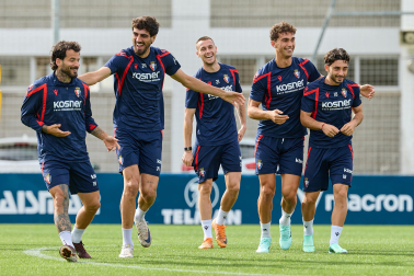 Foto del entrenamiento de Osasuna este 10 de septiembre