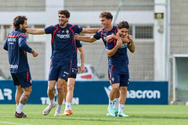 Foto del entrenamiento de Osasuna este 10 de septiembre