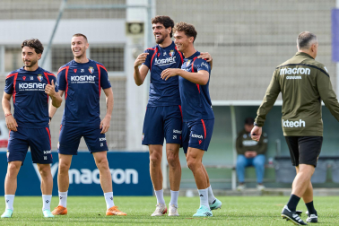 Foto del entrenamiento de Osasuna este 10 de septiembre
