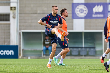 Foto del entrenamiento de Osasuna este 10 de septiembre