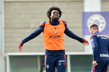 Foto del entrenamiento de Osasuna este 10 de septiembre