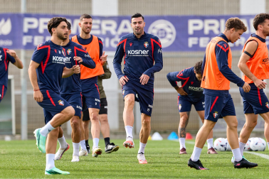 Foto del entrenamiento de Osasuna este 10 de septiembre