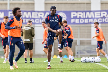 Foto del entrenamiento de Osasuna este 10 de septiembre