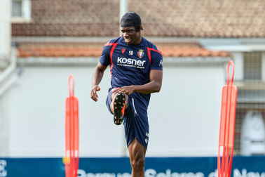 Foto del entrenamiento de Osasuna este 10 de septiembre