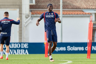 Foto del entrenamiento de Osasuna este 10 de septiembre