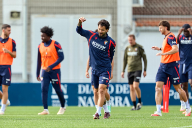 Foto del entrenamiento de Osasuna este 10 de septiembre