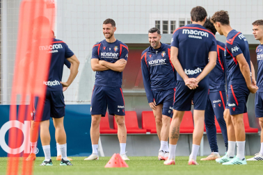Foto del entrenamiento de Osasuna este 10 de septiembre