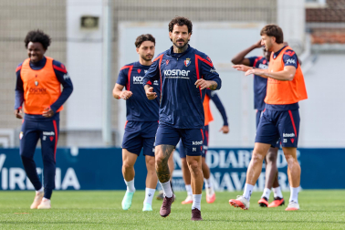 Foto del entrenamiento de Osasuna este 10 de septiembre