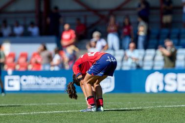 Foto del partido entre Osasuna Femenino y Real Madrid B en Tajonar